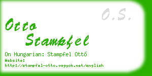 otto stampfel business card